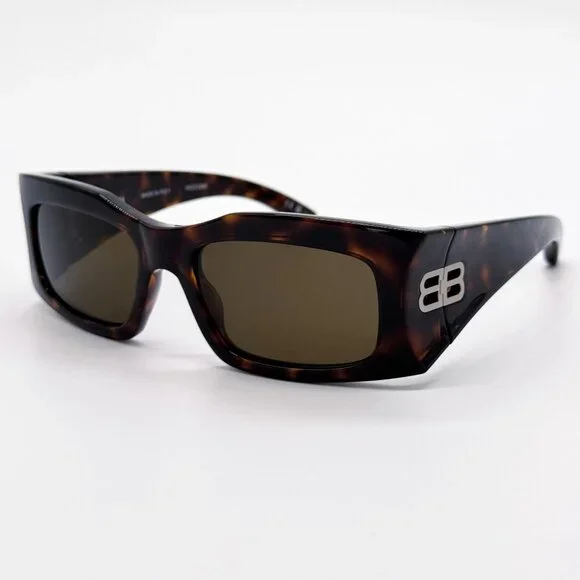 NEW BALENCIAGA SUNGLASSES BB0291S 003 HAVANA UNISEX EYEWEAR - Picture 3 of 12